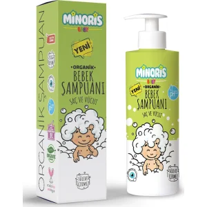 Minoris Baby Organik Bebek Saç ve Vücut Şampuanı, 400 ml
